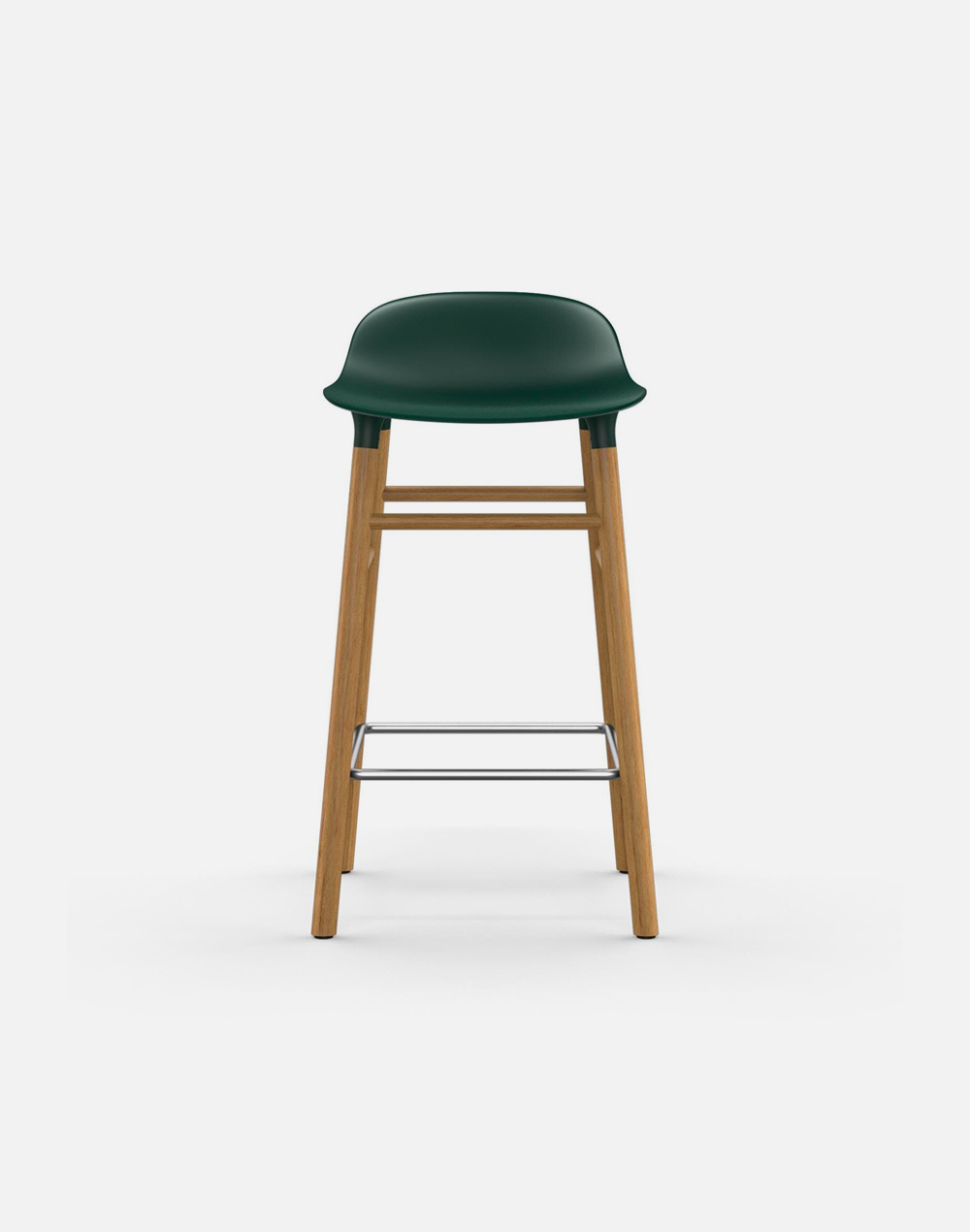 Form Bar Stool Oak Base - Image 3