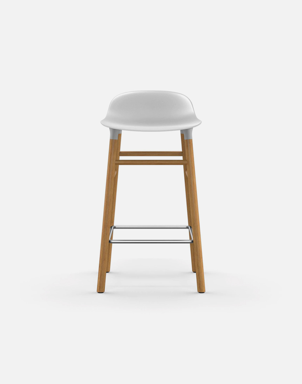 Form Bar Stool Oak Base - Image 2