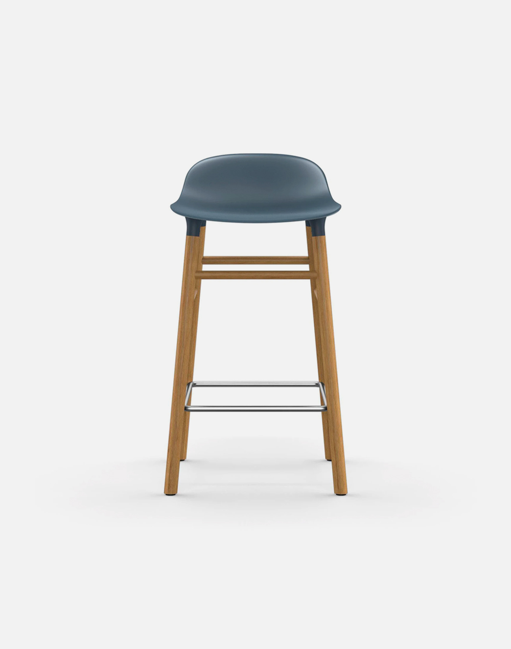 Form Bar Stool Oak Base - Image 7